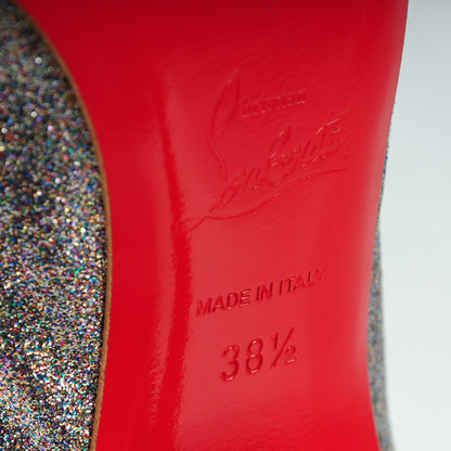 Christian Louboutin Mini Glitter So Kate 120 Pumps 38.5 Grenadine 6 of 11