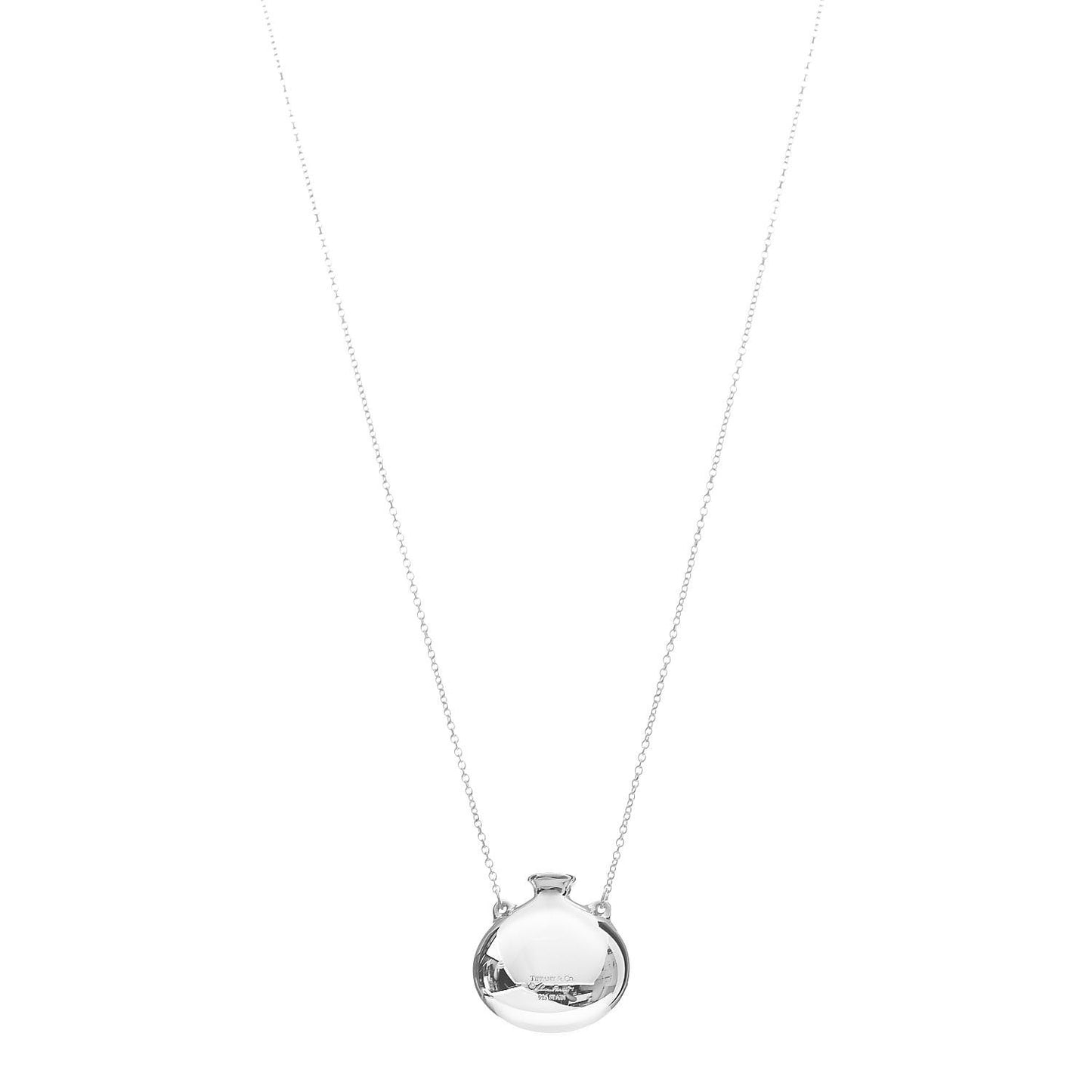 Sterling Silver Elsa Peretti Bottle Pendant Necklace