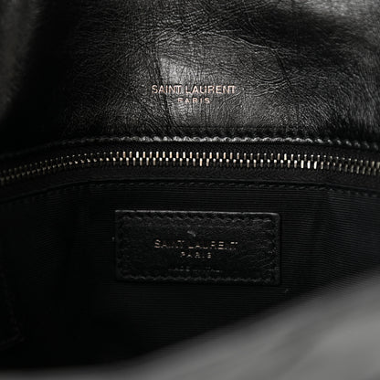 Saint Laurent Crinkled Calfskin Matelasse Monogram Large Niki Chain Satchel Black 6 of 8