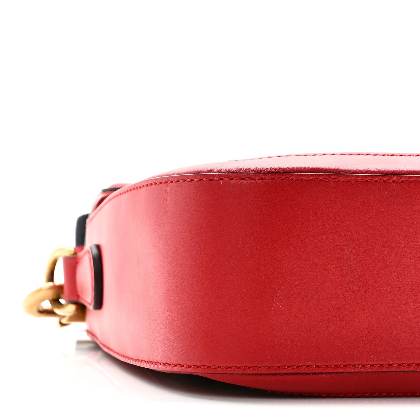 Monogram Ruinart Calfskin Medium Lady Web Shoulder Bag Beige Ebony Hibiscus Red