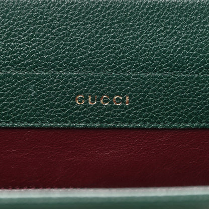 Gucci Grainy Calfskin Small Zumi Top Handle Bag Vintage Green 6 of 22