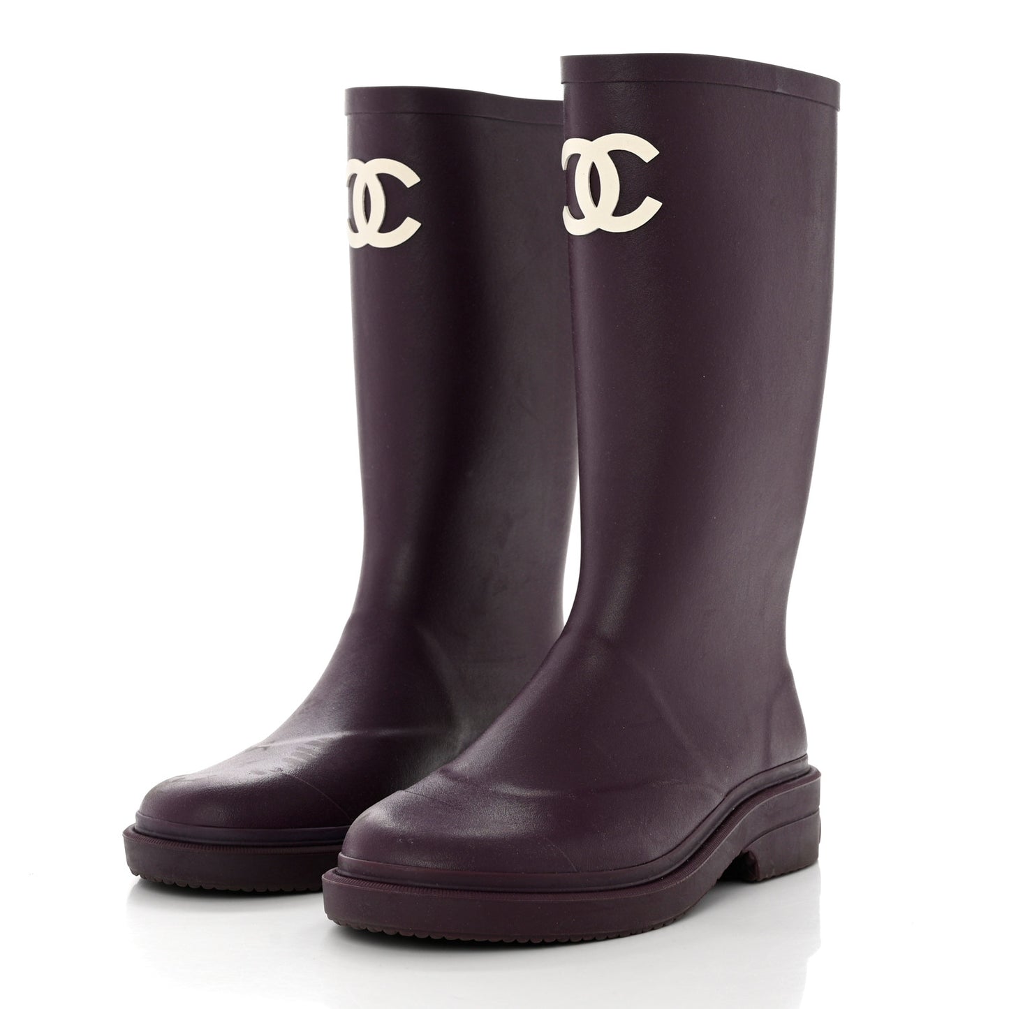 Caoutchouk CC High Boots 37 Dark Purple