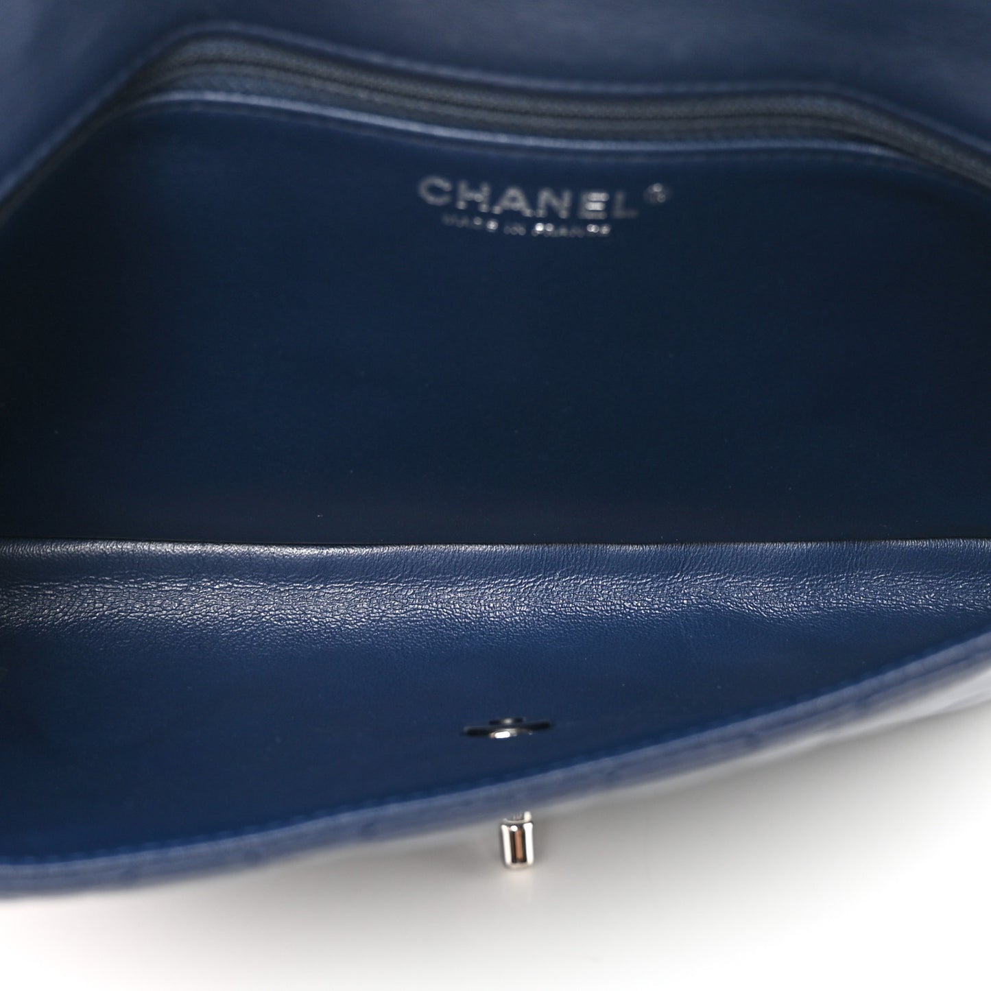 Lambskin Quilted Clutch Flap Blue