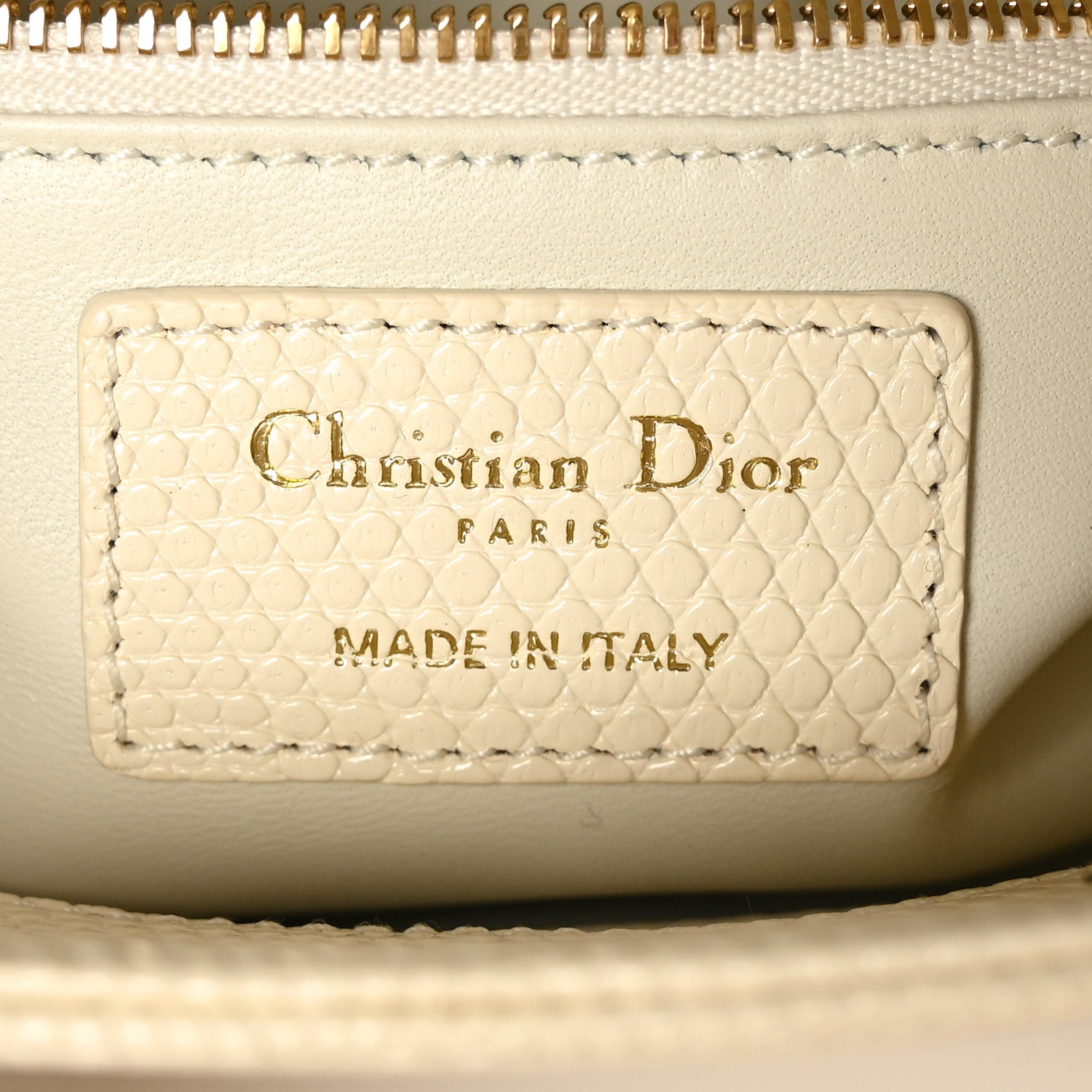 Christian Dior Lizard Mini Lady Dior White 6 of 7