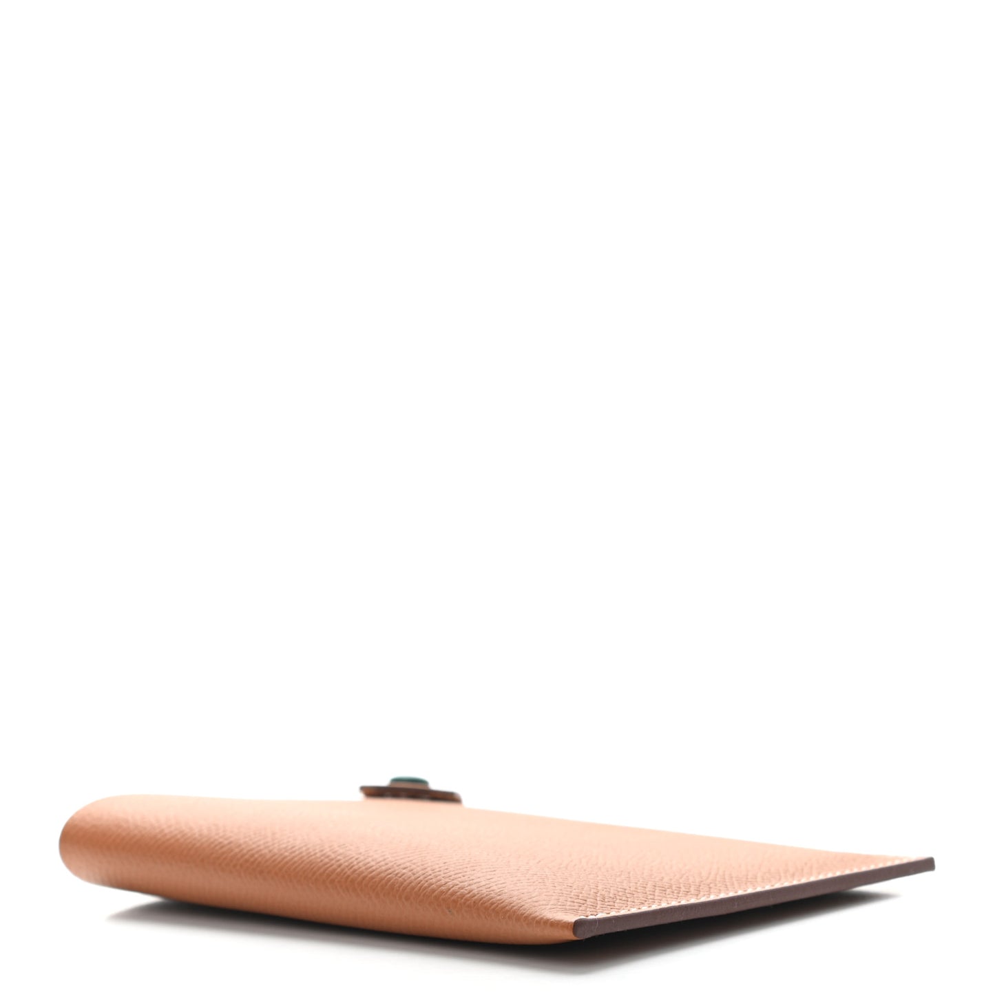 Epsom Tarmac Dot PM Passport Holder Gold Malachite