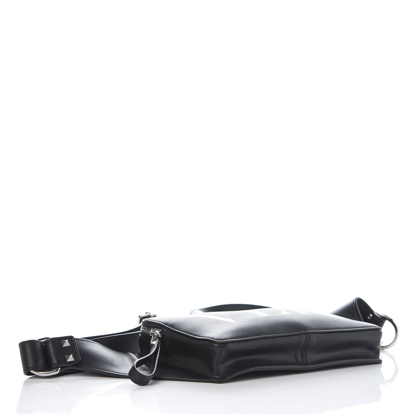 Calfskin VLTN Belt Bag Black White