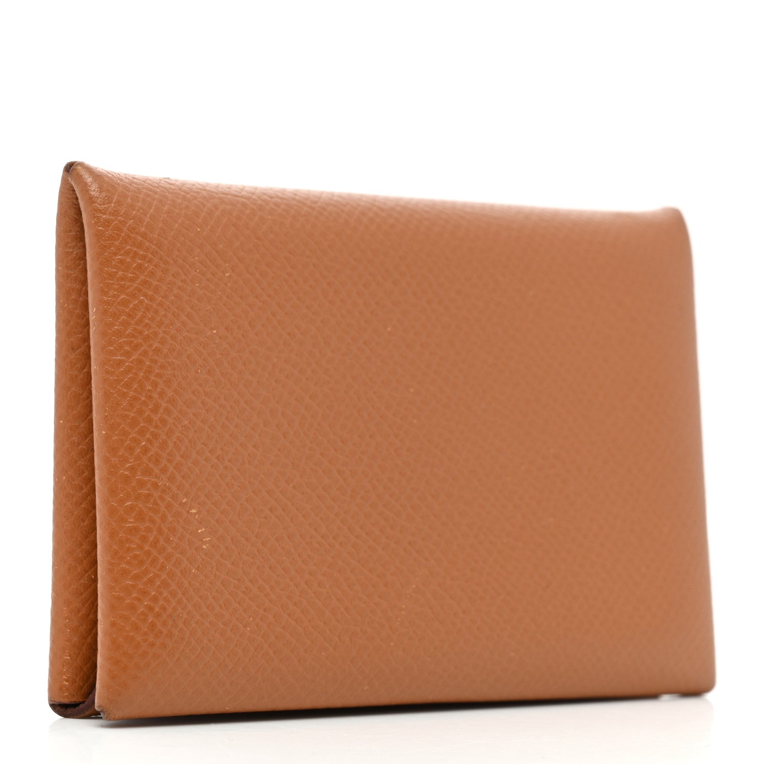 Hermes Epsom Calvi Card Case Gold 3 of 9