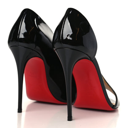 Christian Louboutin Patent Phoebe Asymmetric 100 Pumps 36.5 Black 4 of 9