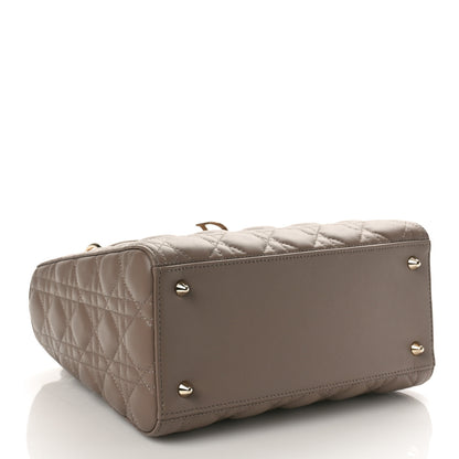 Christian Dior Lambskin Cannage Medium Lady Dior Warm Taupe 4 of 8