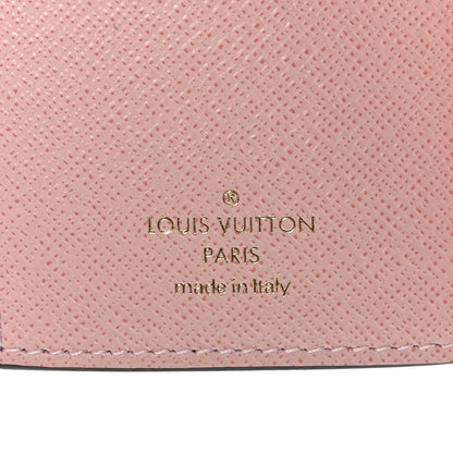 Louis Vuitton Damier Ebene Victorine Wallet Rose Ballerine 7 of 9