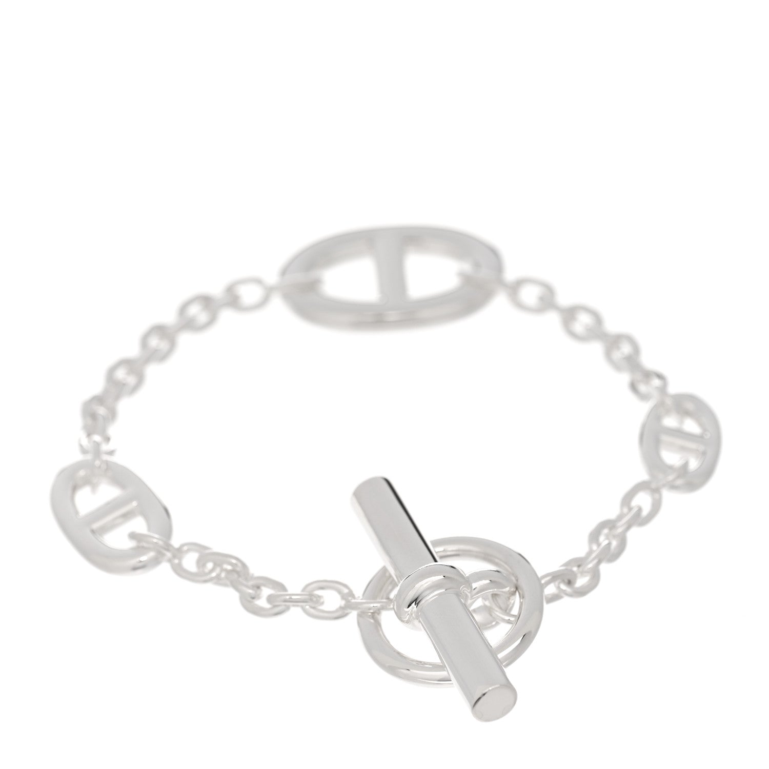 Hermes Sterling Silver Farandole Bracelet LG 2 of 4