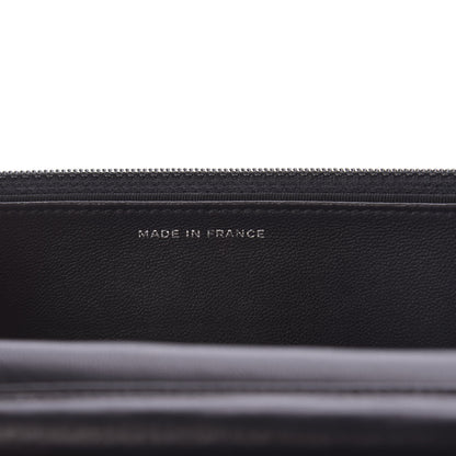 Chanel Patent Quilted Wallet On Chain WOC Navy Blue 7 of 11