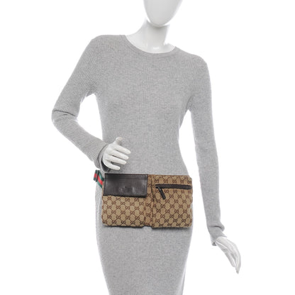 Gucci Monogram Web Belt Bag Dark Brown 2 of 8