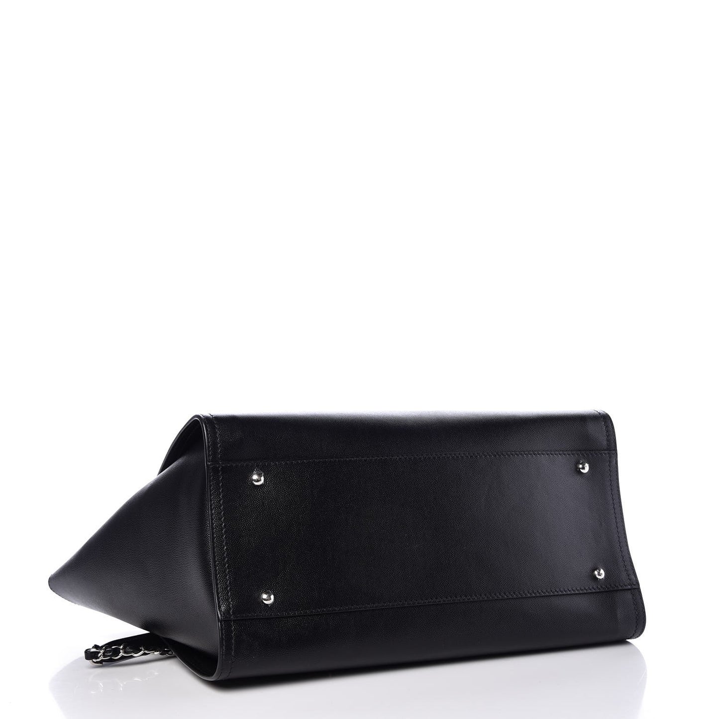 Caviar Large Studded Deauville Tote Black