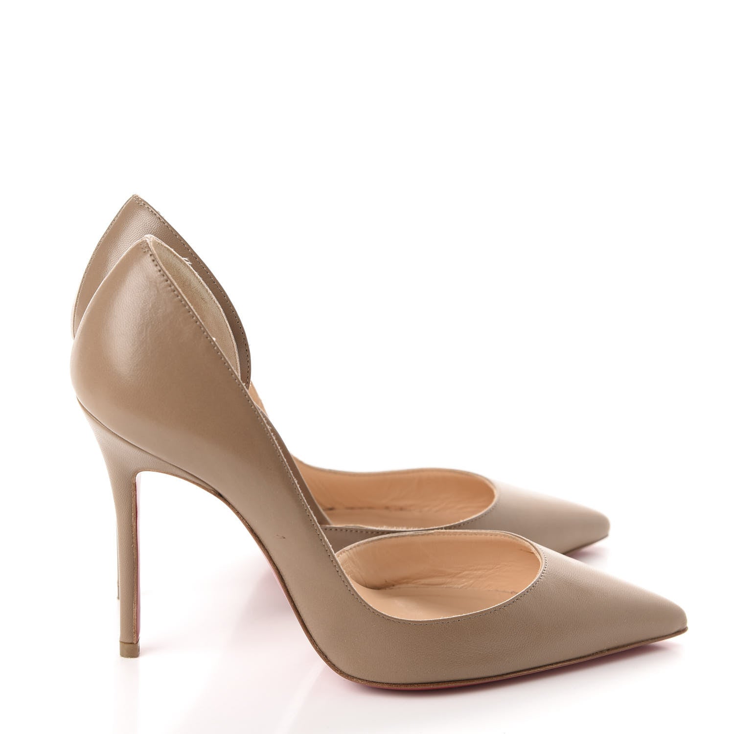 Christian Louboutin Kid Iriza 100 Pumps 35 Beige 4 of 11