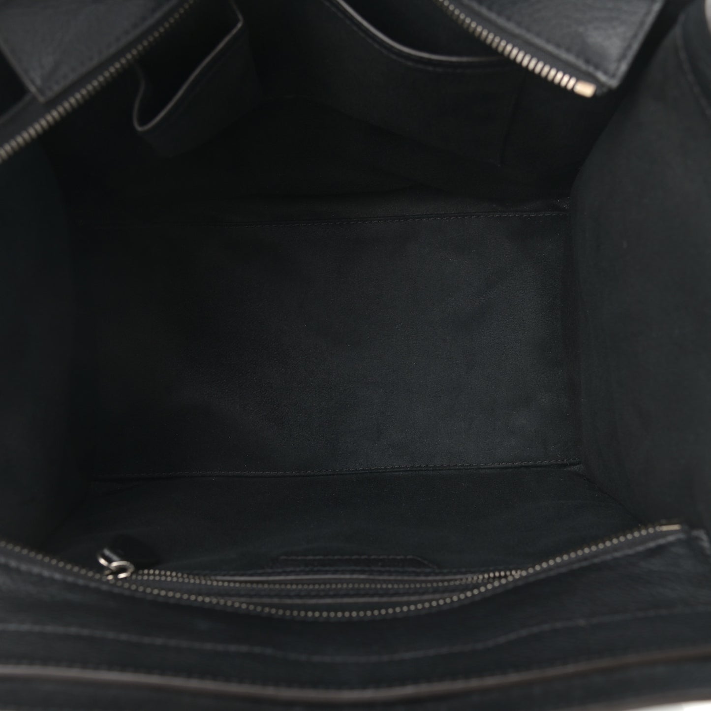 Drummed Calfskin Mini Luggage Black