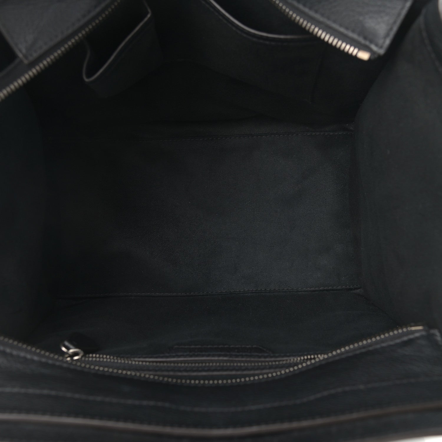 Celine Drummed Calfskin Mini Luggage Black 5 of 11