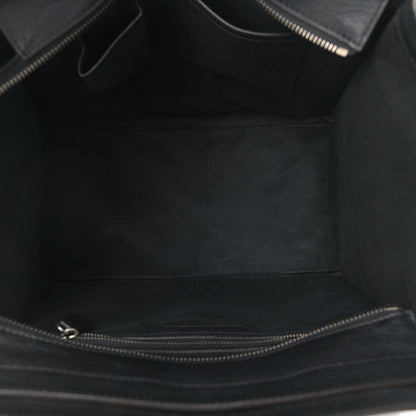 Celine Drummed Calfskin Mini Luggage Black 5 of 11