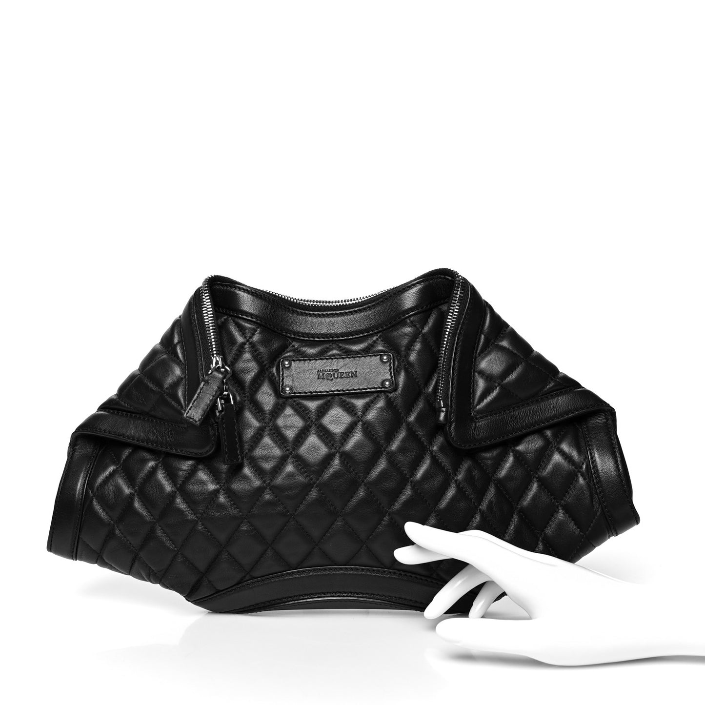 Lambskin Quilted De Manta Clutch