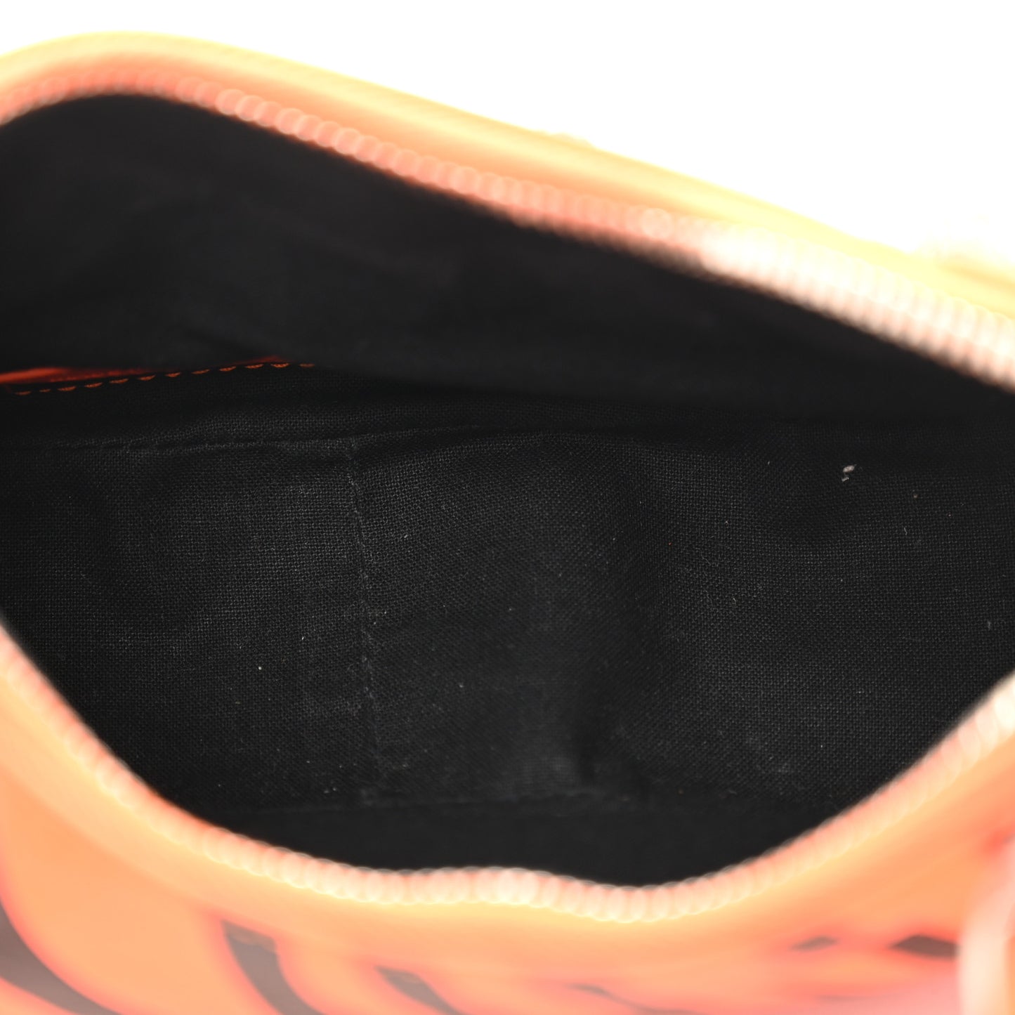 Agneau Arena Le Cagole Shoulder Bag XS Orange Black