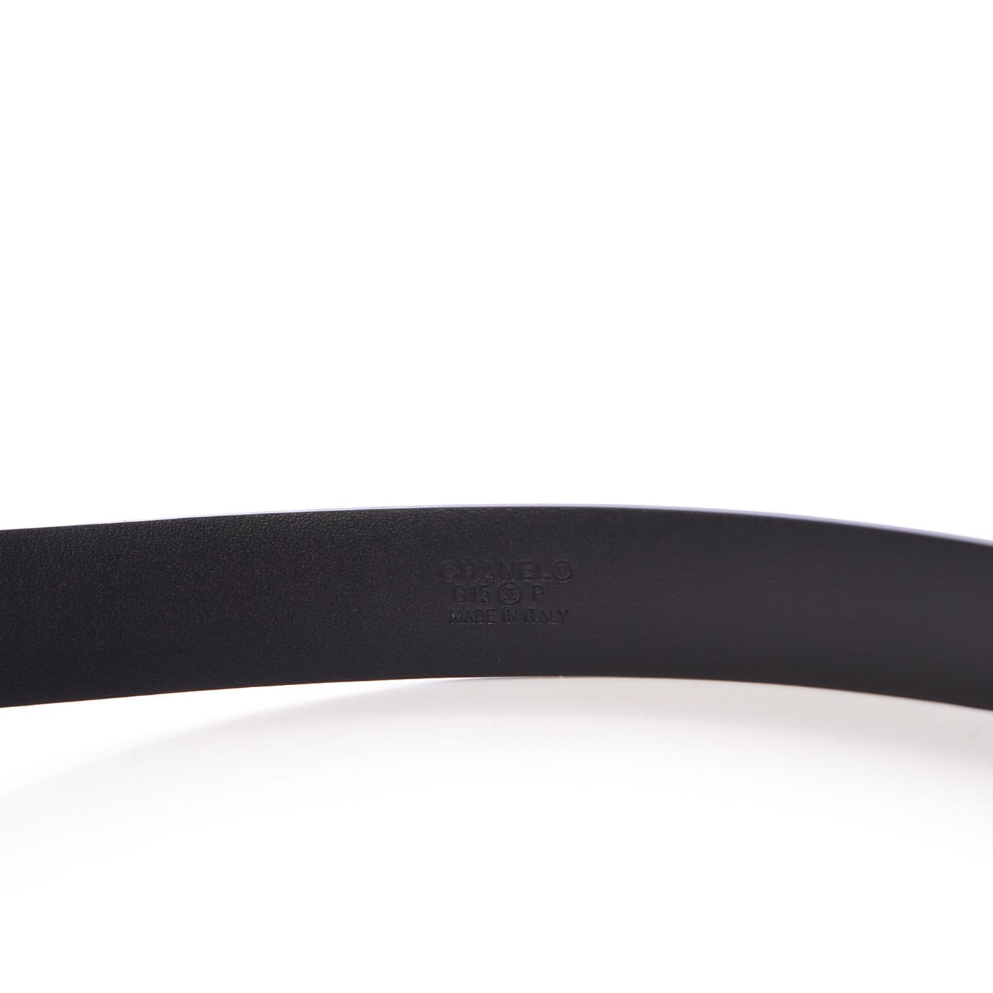 Patent CC Logo Skinny Belt 85 34 Blue