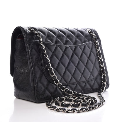 Chanel Caviar Quilted Jumbo Double Flap Black 4 of 8