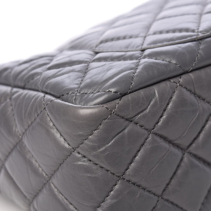 Chanel Aged Calfskin Quilted Large Reissue Camera Case Grey 11 of 20