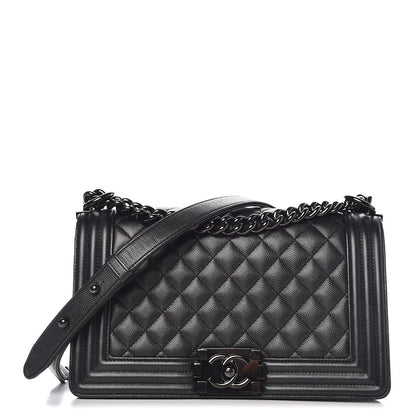 Chanel Caviar Quilted Medium Boy Flap So Black 1 of 7
