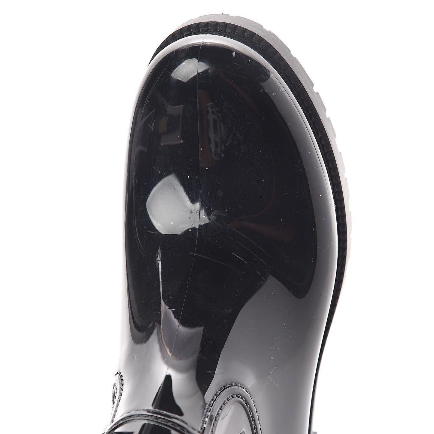 Rubber Rockstud Short Rainboots 38 Black