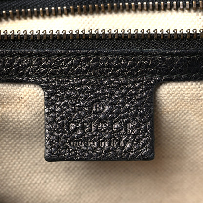 Gucci Calfskin Large GG Marmont Shoulder Bag Black 6 of 12