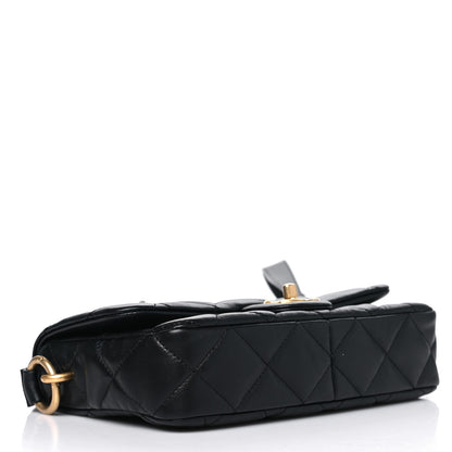 Chanel Lambskin Quilted CC Flap Shoulder Bag Black 4 of 10
