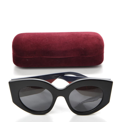 Gucci Acetate Web Oversized Frame Sunglasses GG0275 Black 8 of 8