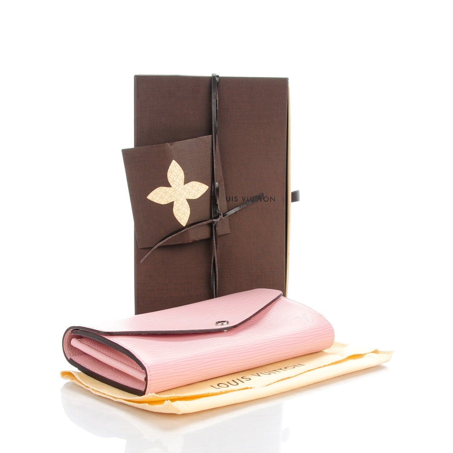 Louis Vuitton Epi Sarah Wallet NM Rose Nacre 4 of 7