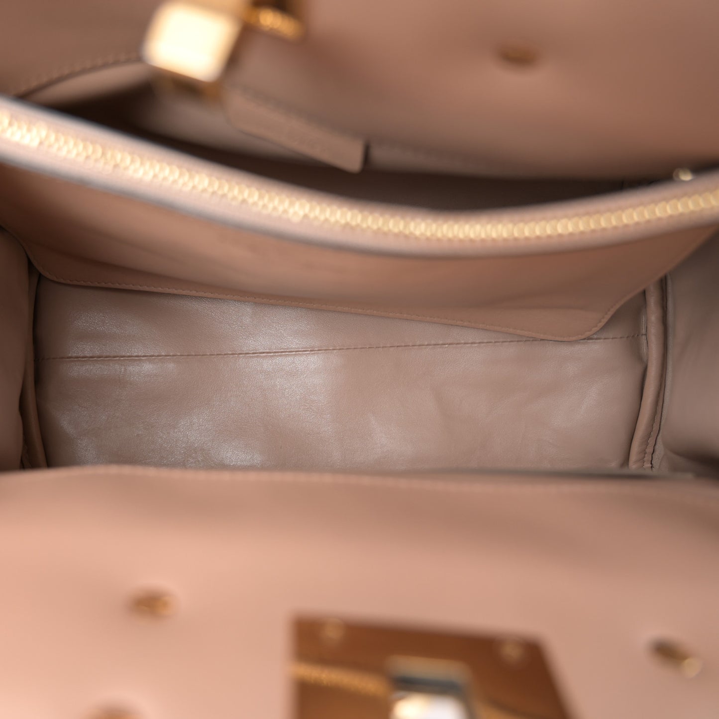 Calfskin Medium Studio Bag Almond