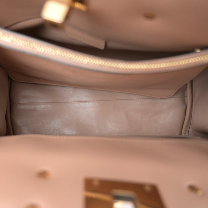 Salvatore Ferragamo Calfskin Medium Studio Bag Almond 5 of 10
