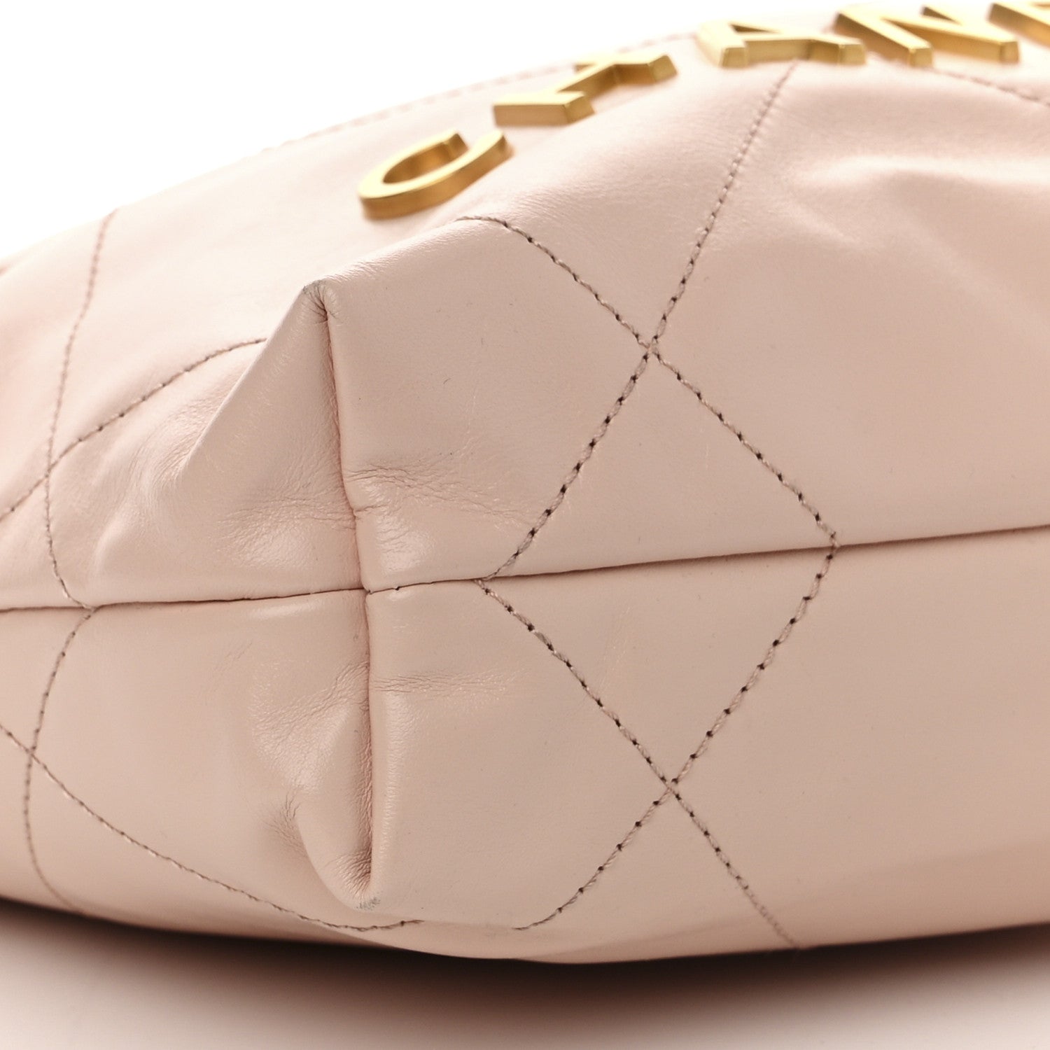 Chanel Shiny Calfskin Quilted Mini Chanel 22 Light Pink 9 of 10