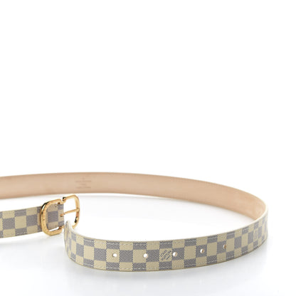 Louis Vuitton Damier Azur 25mm Mini Belt 85 34 6 of 7