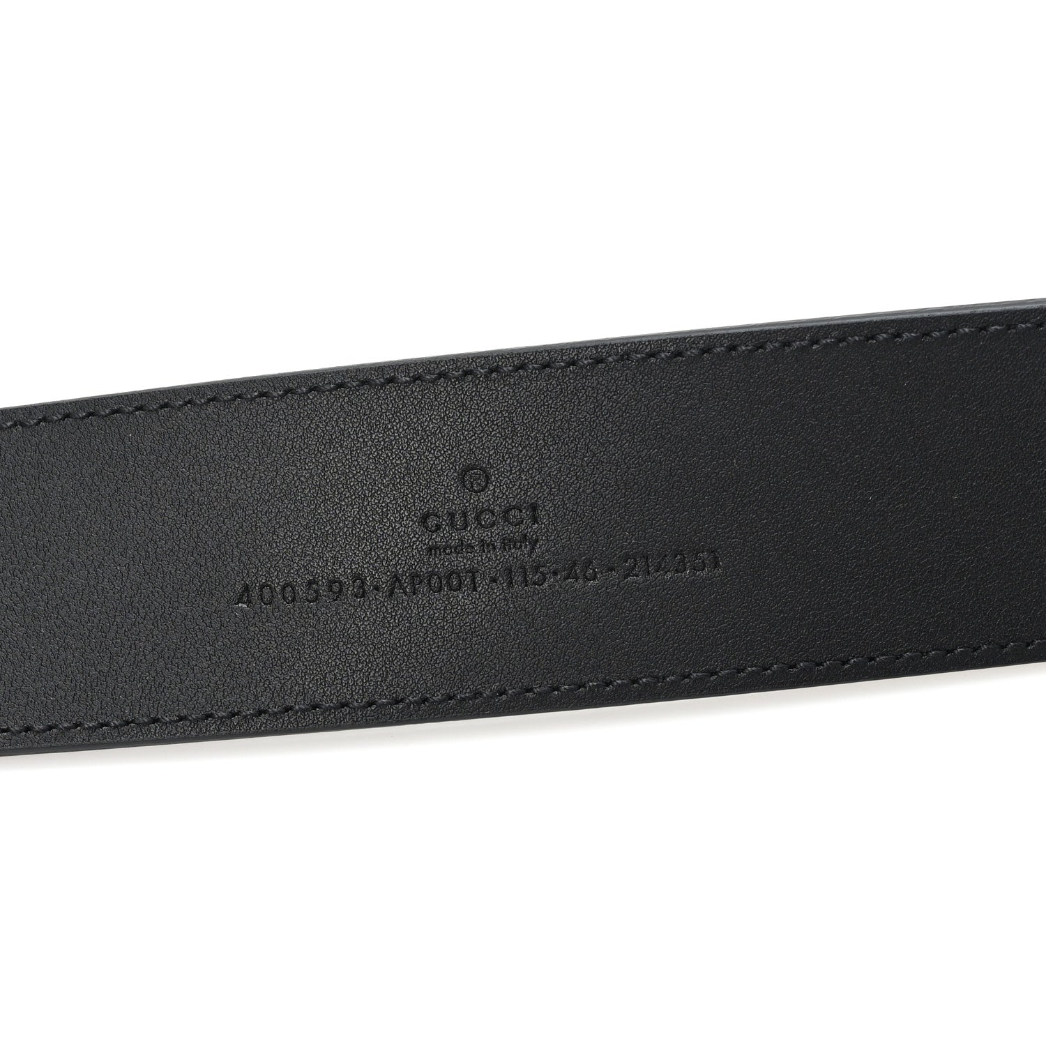 Gucci Calfskin Double G 40mm Belt 115 46 Black 3 of 4
