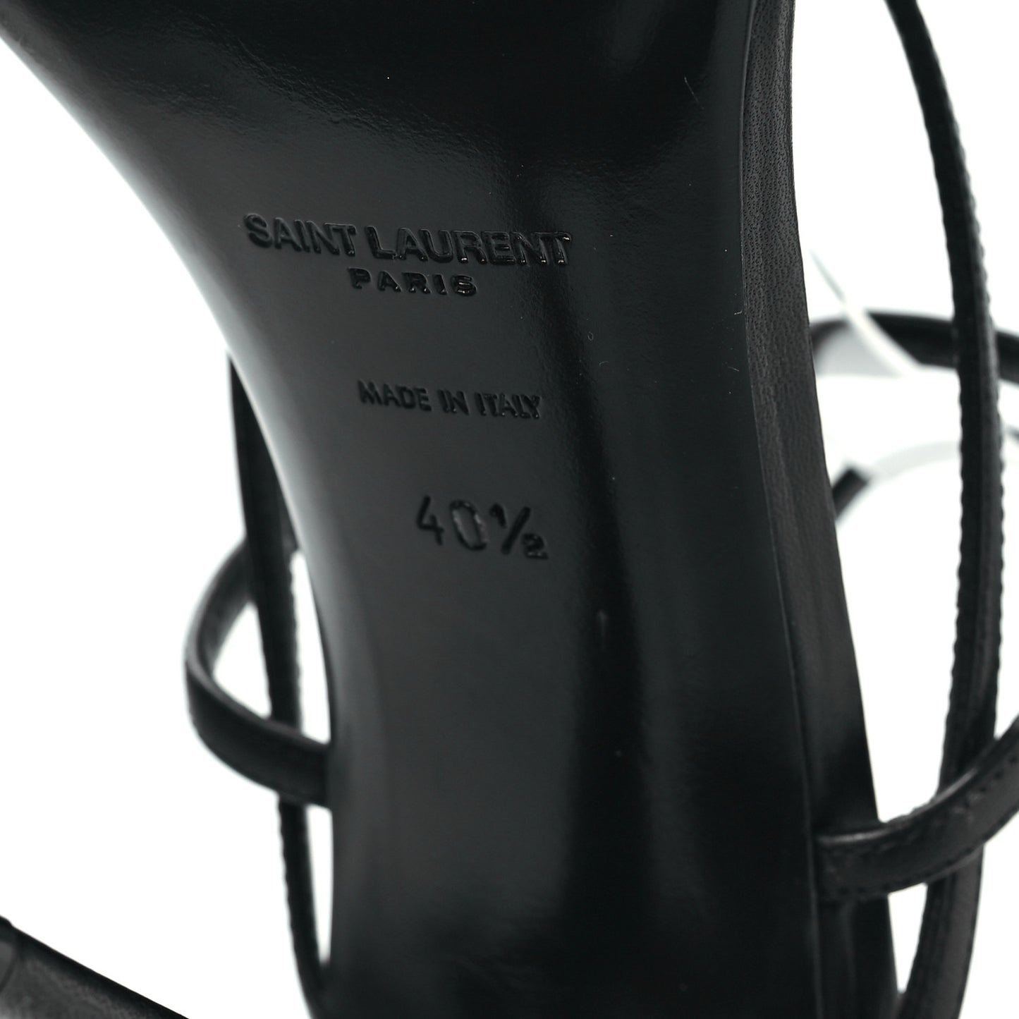 Calfskin Gippy Thong 110 Sandals 40.5 Black