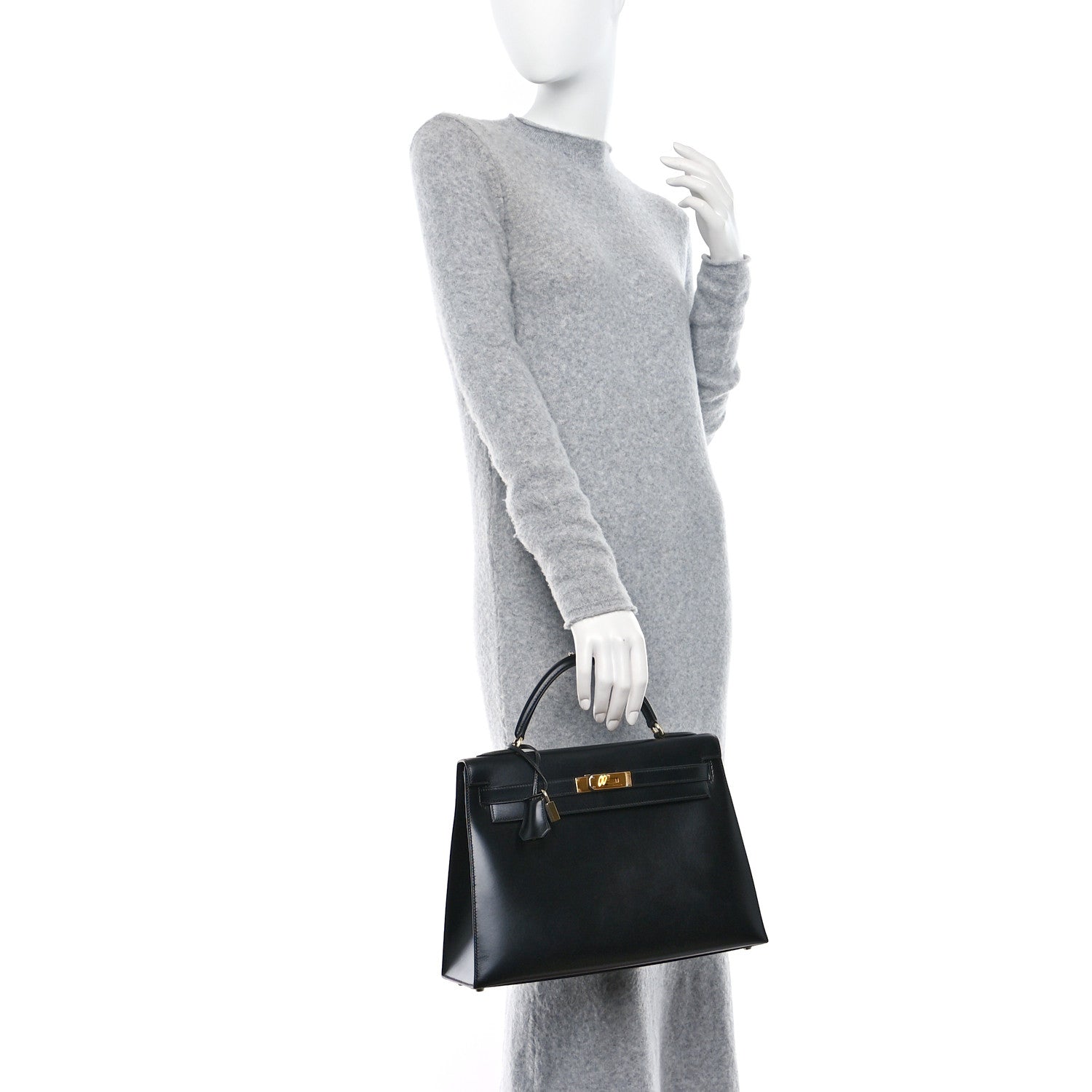 Hermes Box Kelly Sellier 32 Black 2 of 9