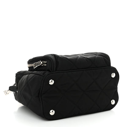 Prada Nylon Tessuto Impuntu Quilted Backpack Black 4 of 10