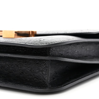 Hermes Ostrich Constance 18 Black 11 of 12