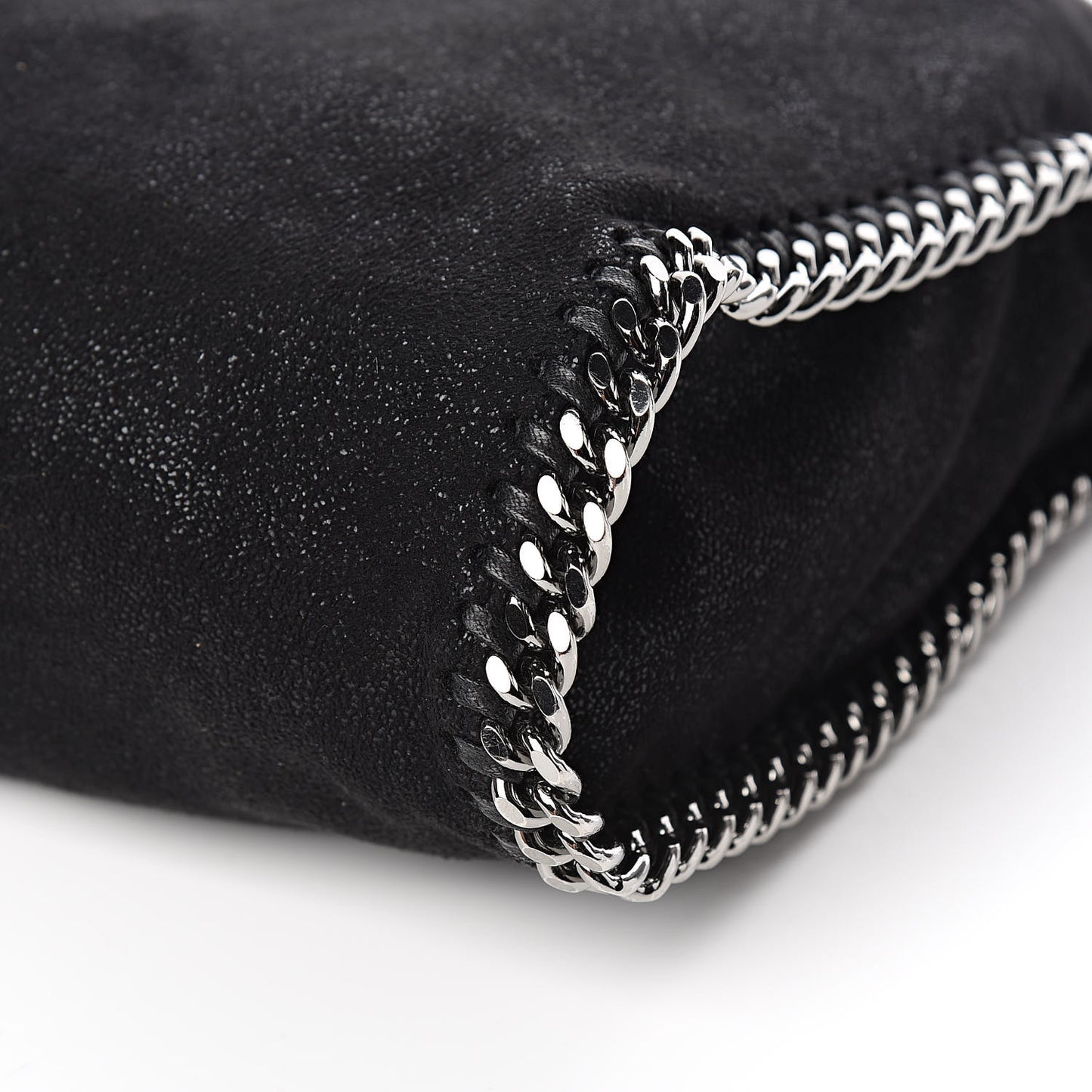 Shaggy Deer Falabella Fold Over Tote Black