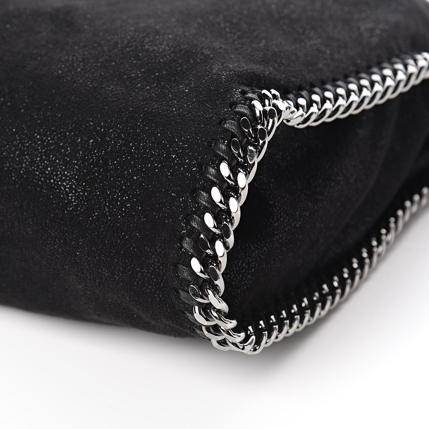 Stella McCartney Shaggy Deer Falabella Fold Over Tote Black 9 of 10
