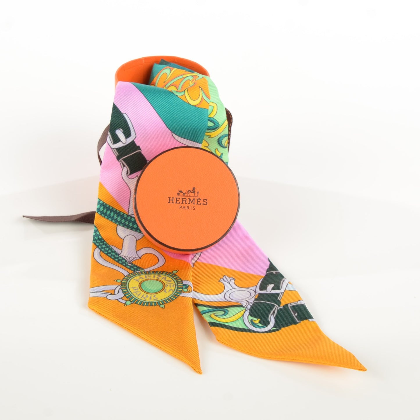 Silk Festival des Amazones Twilly Soleil Rose Vert