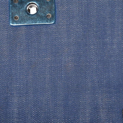 Chanel Denim Chevron Small Boy Flap Light Blue 10 of 14