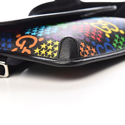 Gucci GG Supreme Monogram Psychedelic Slim Belt Bag Black 8 of 11