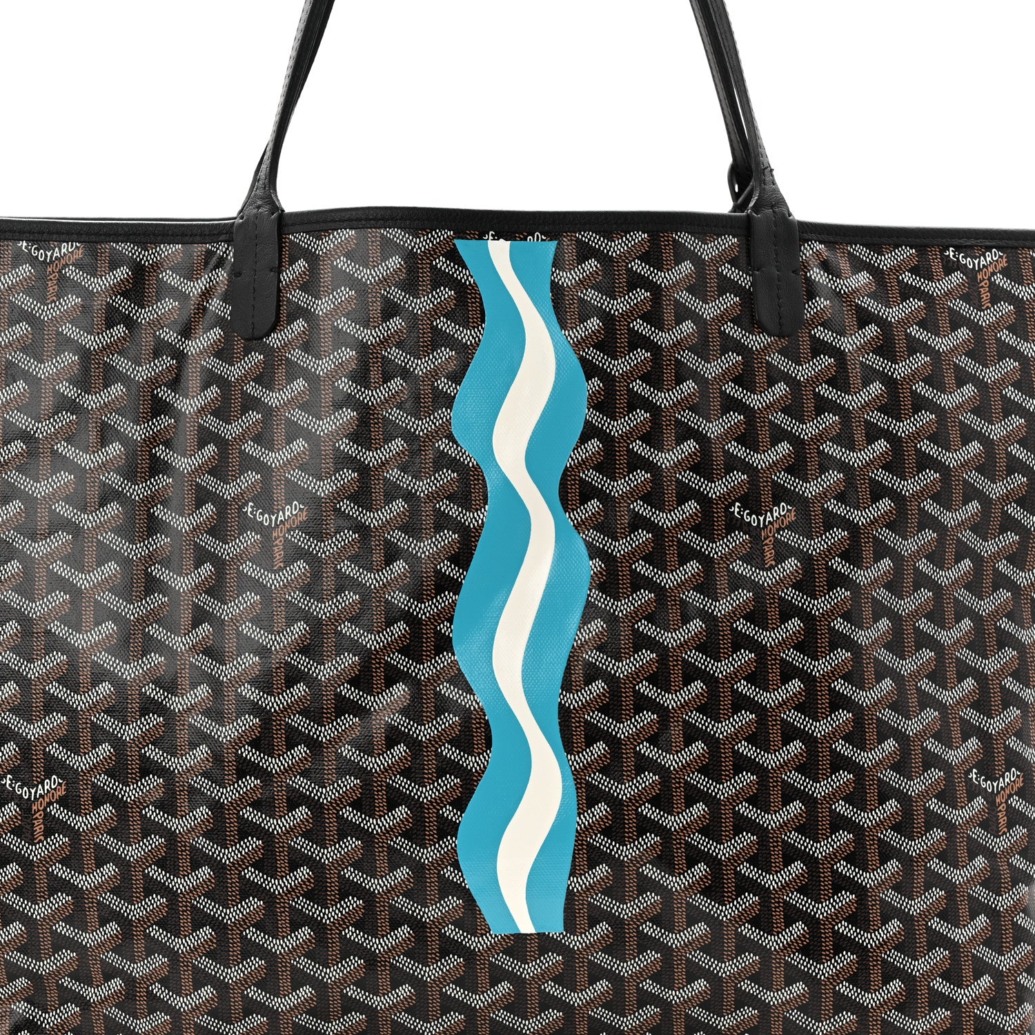 Goyard Goyardine Onde Millesime Reversible Anjou GM Black 13 of 18