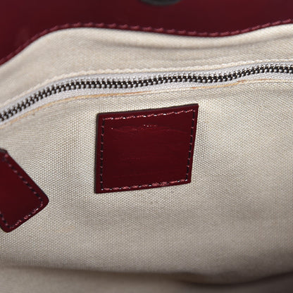 Burberry Nova Check Heart Small Gracie Tote Berry Red 6 of 8