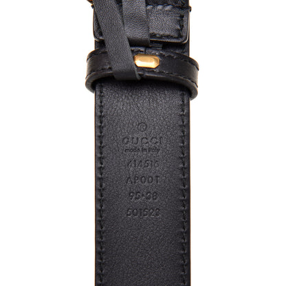 Gucci Calfskin Double G 30mm Belt 95 38 Black 4 of 6